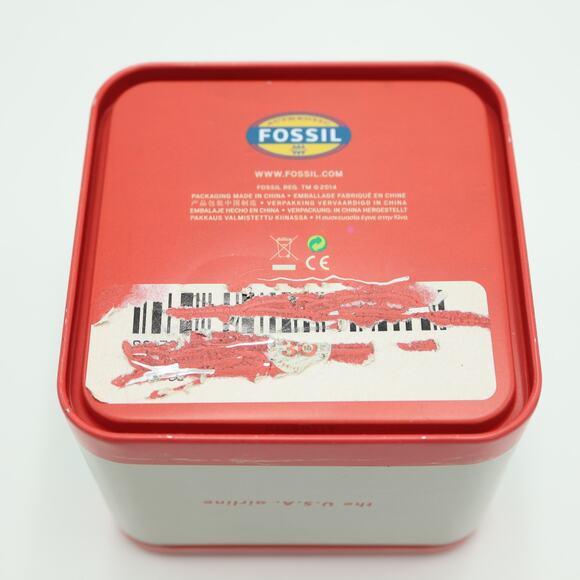 Fossil x Nordstrom American Flag Womens Tank Watch 24mm In Box w New Battery - Picture 15 of 16